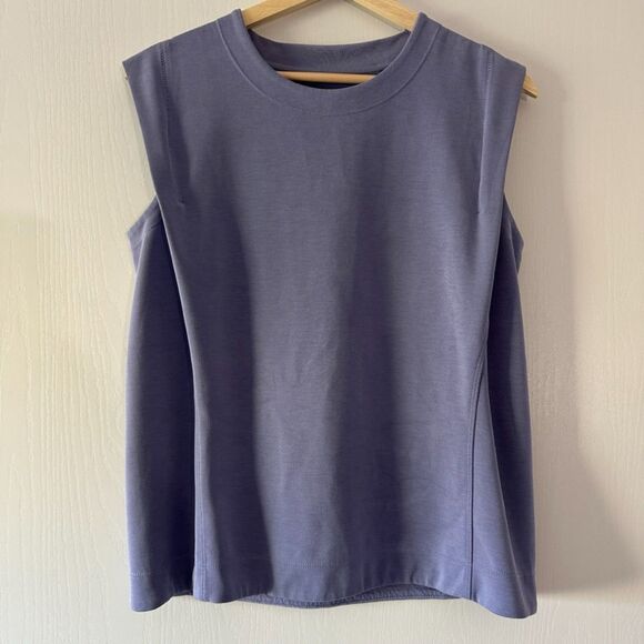 Athleta Seasoft Lavender Tank Top Dusk Purple Sleeveless Shirt Crew‎ Size Small - Picture 2 of 6